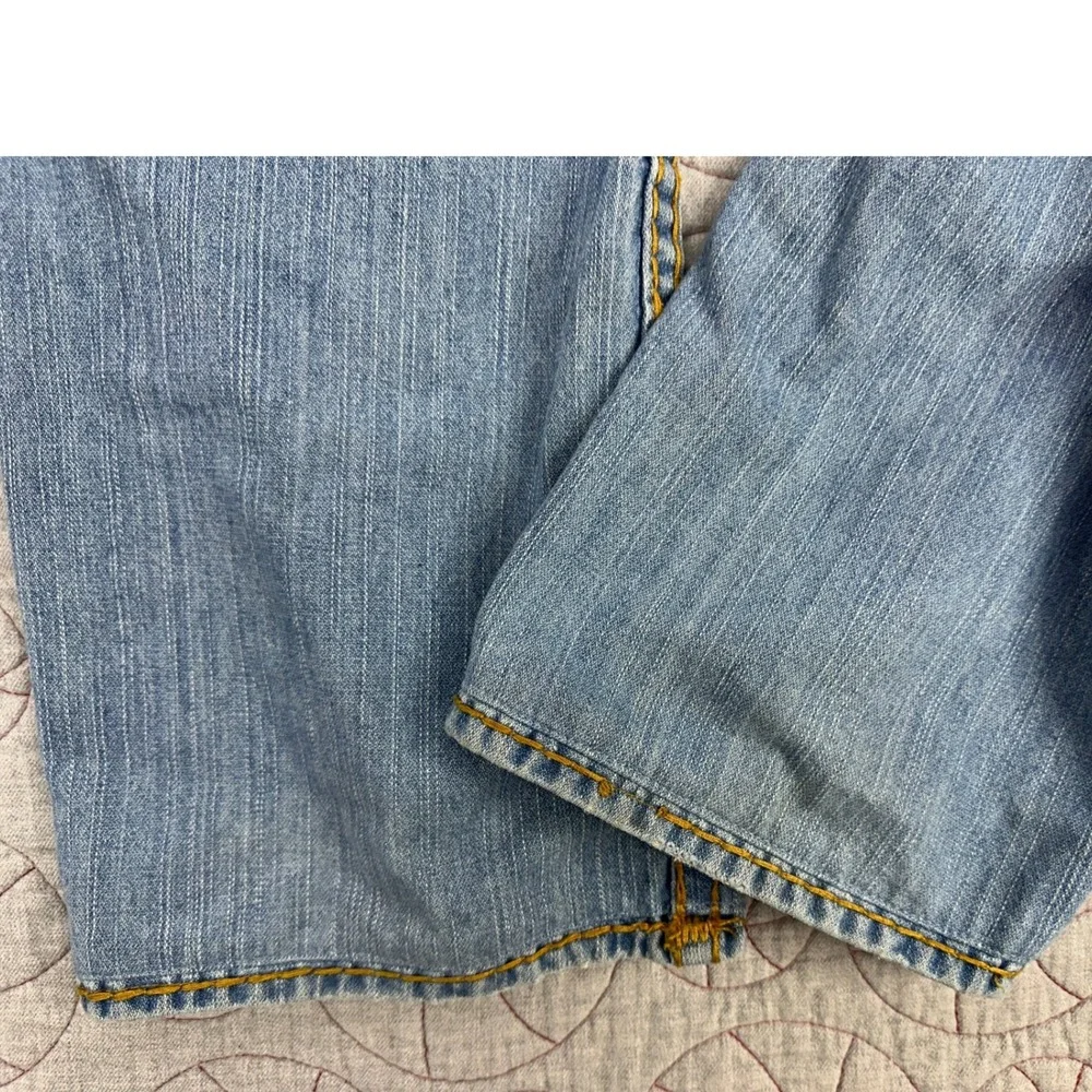 VTG USA True Religion Billy Super T Jeans Blue Light Wash Distressed / Mens 32